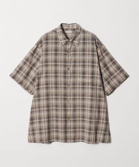 steven alan/＜Steven Alan＞ マドラスチェック レギュラーカラー ショートスリーブ シャツ BOX/シャツ / ブラウス