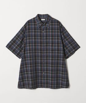 steven alan/＜Steven Alan＞ マドラスチェック レギュラーカラー ショートスリーブ シャツ BOX/シャツ / ブラウス