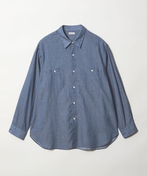 steven alan/＜Steven Alan＞ シアー デニム レギュラーカラー シャツ LOOSE/シャツ / ブラウス