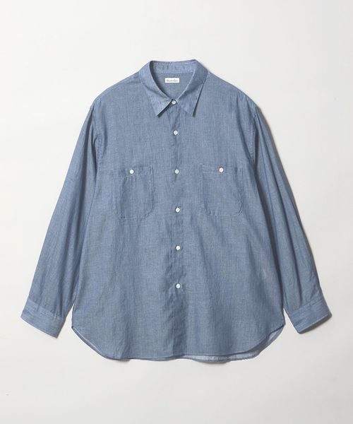 steven alan/＜Steven Alan＞ シアー デニム レギュラーカラー シャツ LOOSE/シャツ / ブラウス
