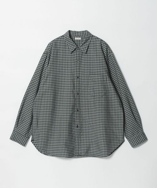 steven alan/＜Steven Alan＞ ドレープ オックス チェック レギュラーカラー シャツ LOOSE/シャツ / ブラウス