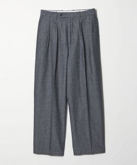 steven alan/＜Steven Alan＞ デニムシャンブレー イン ツープリーツ ドレス トラウザーズ/スラックス