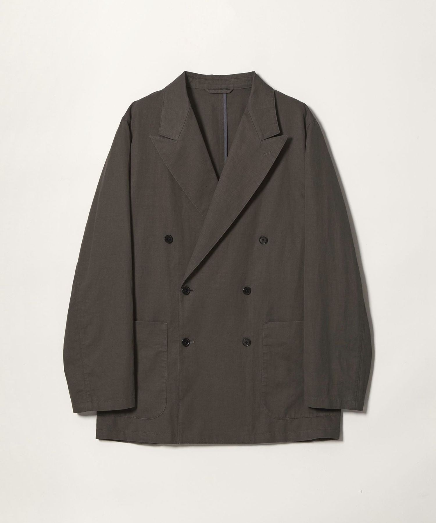 Steven Alan＞ コットン/リネン ツイル ダブルブレステッド 6B ジャケット