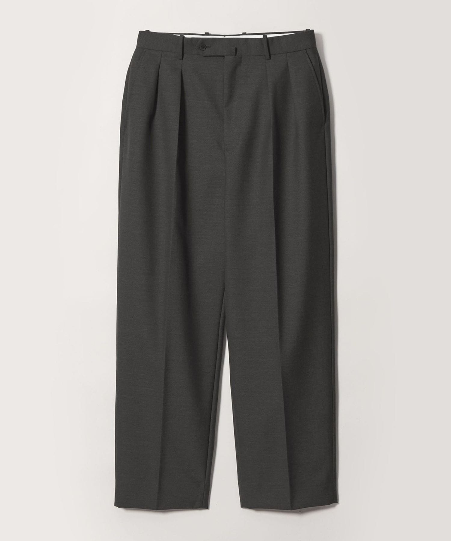 Steven Alan＞ マットピケ イン ツープリーツ ドレス トラウザーズ II