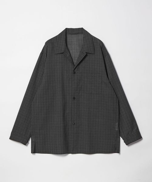 steven alan/＜Steven Alan＞ ウール チェック オープンカラー オーバー シャツ/シャツ / ブラウス