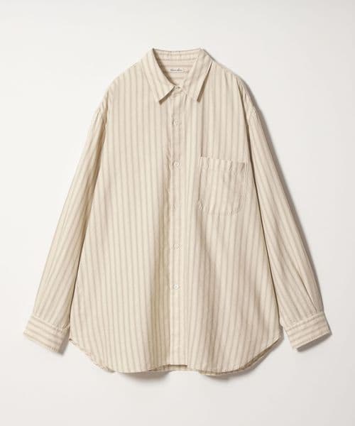 steven alan/＜Steven Alan＞ ネル オンブレストライプ レギュラーカラー シャツ LOOSE/シャツ / ブラウス