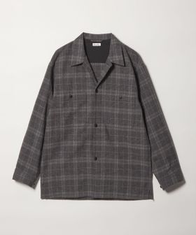 steven alan/＜Steven Alan＞ ウォッシュド ウール チェック オープンカラー オーバー シャツ/シャツ / ブラウス