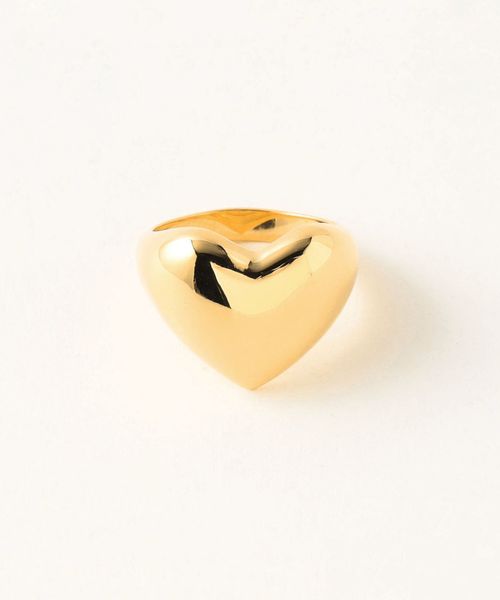 <ANNIKA INEZ>HEART RING LARGE GOLD COLOR/リング
