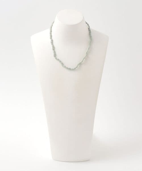 TOILE＞GLASS BEADS NECKLACE LT.GRAY/ネックレス