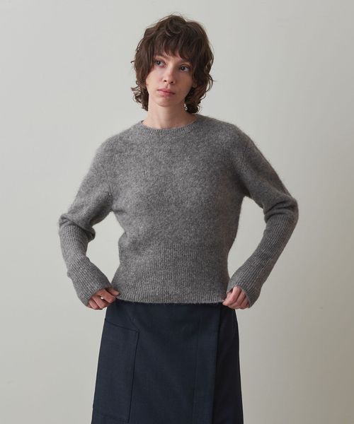 Steven Alan＞ウール ナイロン モヘヤ プルオーバーニット