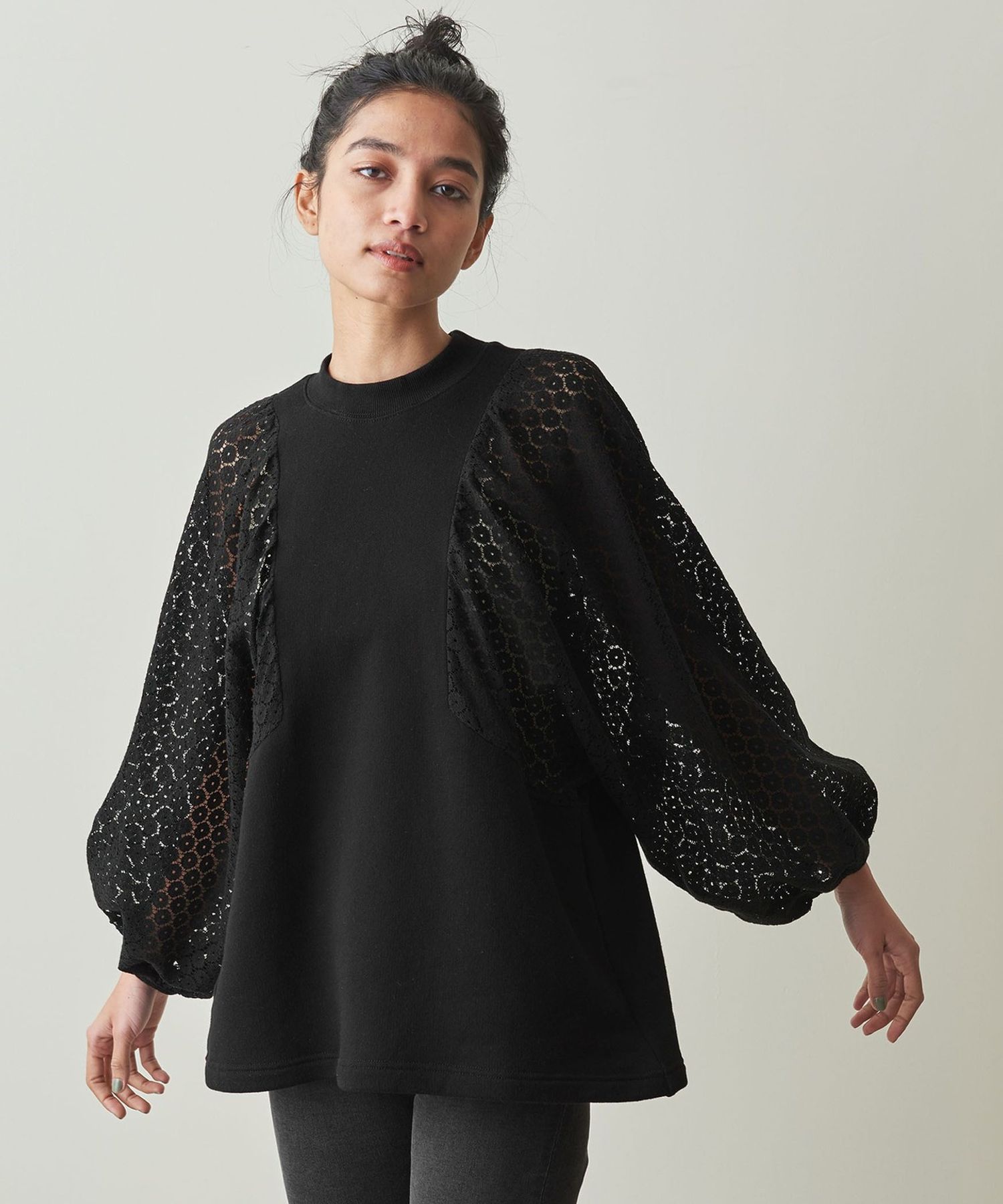 A PUPIL× Steven Alan＞LACE SWEAT PULLOVER/プルオーバー 