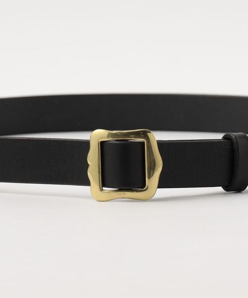 Steven Alan＞レザー スライド バックル ベルト