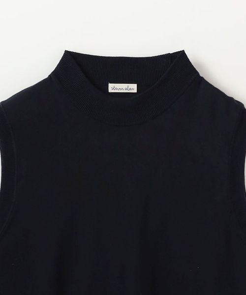 Steven Alan＞コットンシルク ノースリーブ ニット