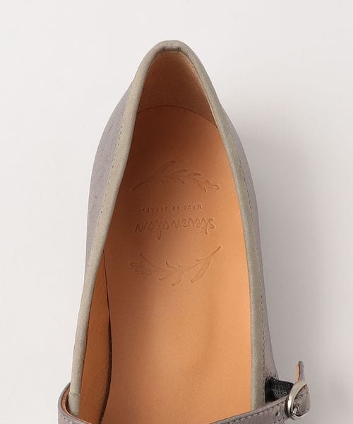Steven Alan＞ワンストラップシューズ メタルカラー