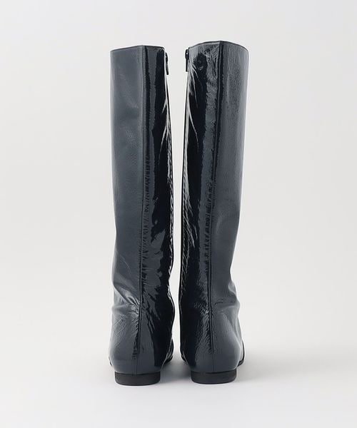 Steven Alan＞エナメル ロング ブーツ