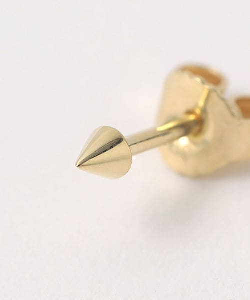 < SASKIA DIEZ＞Steven Alan ハート　ピアス SASKIA DIEZ＞PAVE EARSTUD CONE EARRING/シングルピアス