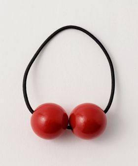 REDスクエア×ナチュラルwood ヘアバレッタ