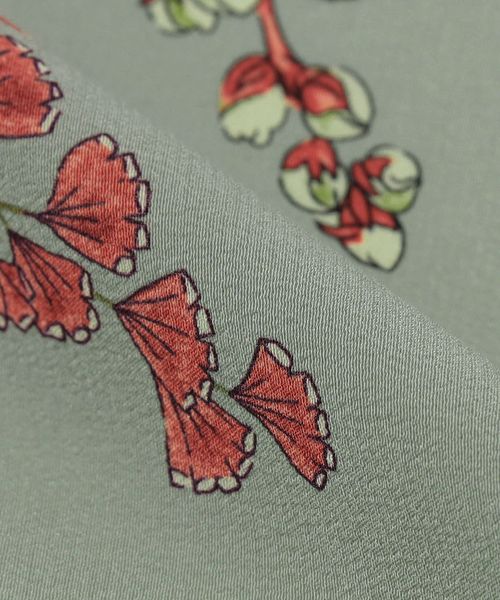 MANTERO 1902＞FLOWER SCARF FRINGE/スカーフ