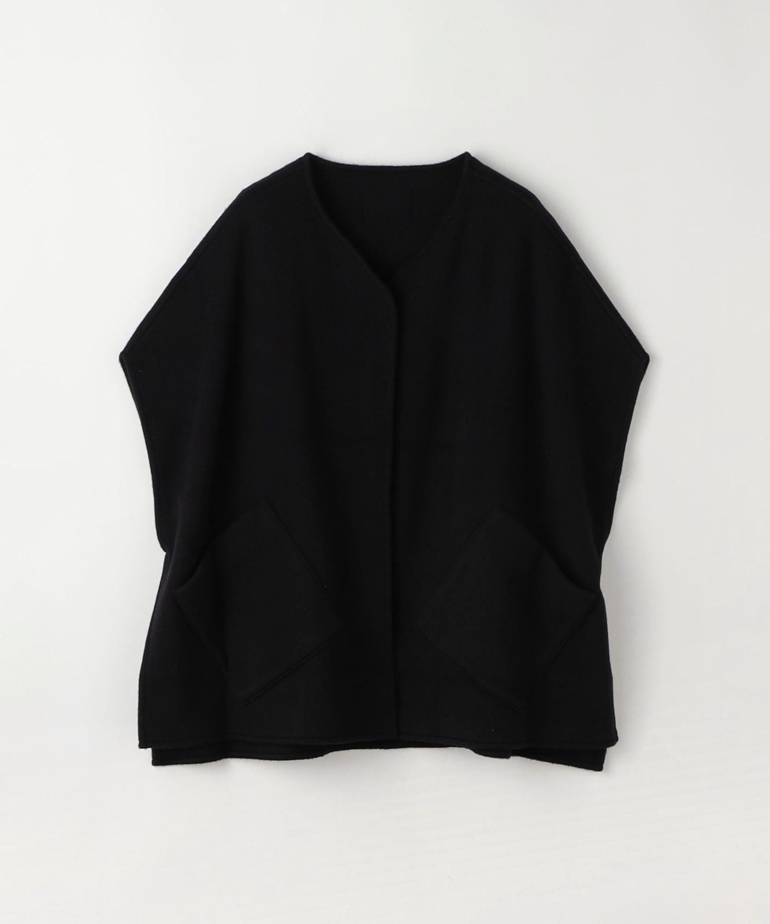 【完売品】COGTHEBIGSMOKE 23AW INES CAPE　NAVY COGTHEBIGSMOKE/コグザビッグスモーク】INES CAPE/カシミアケープ