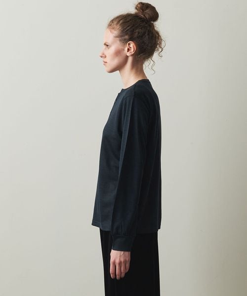 steven alan ルーズフィット ヘンリーネック Tシャツ BEAUTY&YOUTH UNITED ARROWS｜<Steven Alan> C/R 88/12 クルー