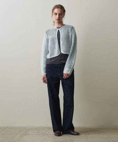 新品タグ付き Steven Alan モヘヤ ミックス ニット カーディガン Steven Alan＞モヘヤ ミックス ニット カーディガン