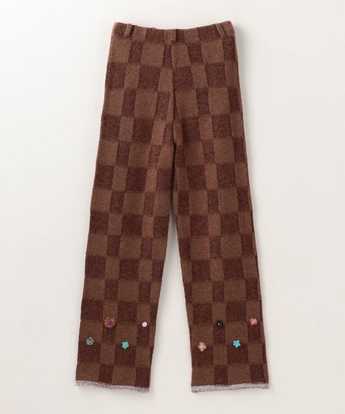 13 ヤンヤン yanyan ニット ボトム パンツ ボトムス シルク 13 ヤンヤン yanyan ニット ボトム パンツ ボトムス シルク パンツ
