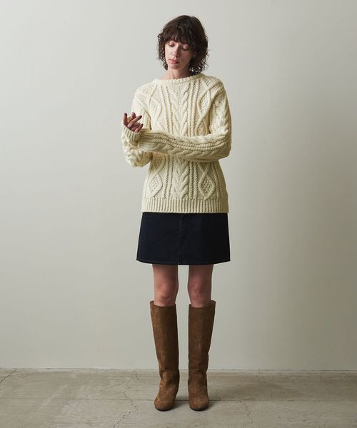 steven alan ケーブルニットベスト グレー steven alan ケーブルニットベスト グレー