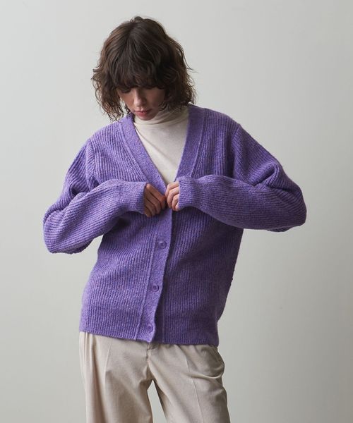 Steven Alan＞フラッフィー メランジ ニット カーディガン