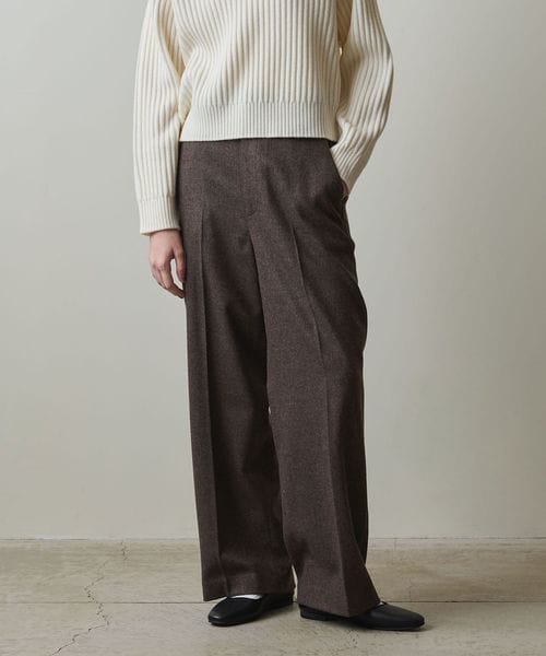 【美品】Steven Alan 1タック リネン トラウザーズ スラックス S STEVEN ALAN スラックス 「Steven Alan」 ウール