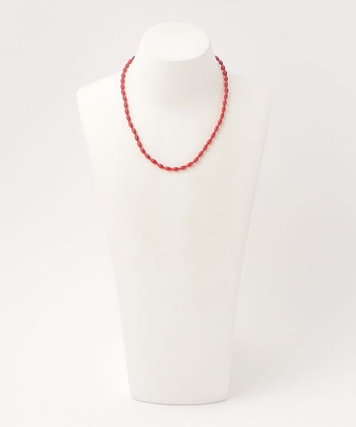 ＜TOILE＞GLASS BEADS NECKLACE CLEAR/ネックレス TOILE＞GLASS BEADS NECKLACE CLEAR/ネックレス