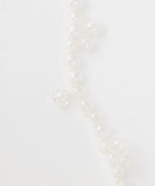 ＜TOILE＞GLASS BEADS NECKLACE CLEAR/ネックレス TOILE＞GLASS BEADS NECKLACE CLEAR/ネックレス