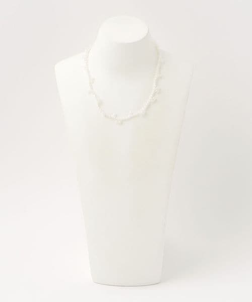 ＜TOILE＞GLASS BEADS NECKLACE CLEAR/ネックレス TOILE＞GLASS BEADS NECKLACE CLEAR/ネックレス
