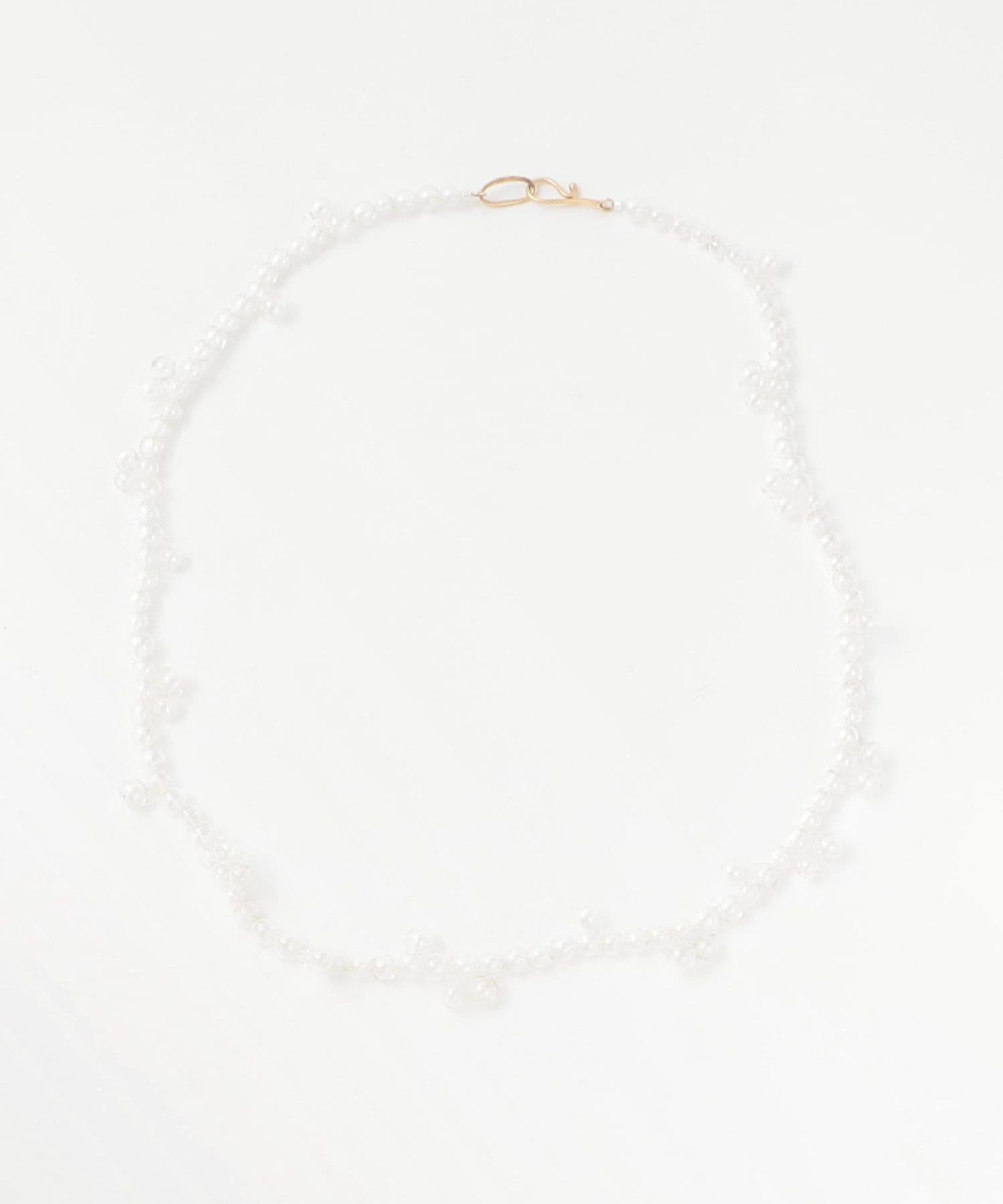 ＜TOILE＞GLASS BEADS NECKLACE CLEAR/ネックレス TOILE＞GLASS BEADS NECKLACE CLEAR/ネックレス