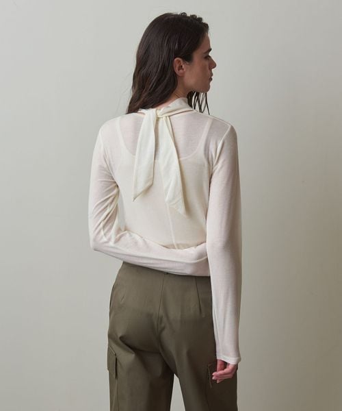 Steven Alan＞バックリボン ロングスリーブ カットソー