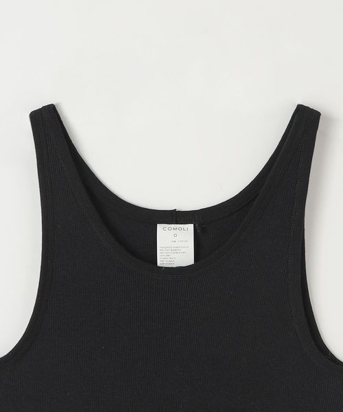 ＜COMOLI＞ COTTON RIB TANKTOP/タンクトップ COMOLI リブ タンクトップ | Less Higashikawa