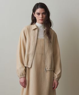 Steven Alan＞フリル ボーダー ブルゾン