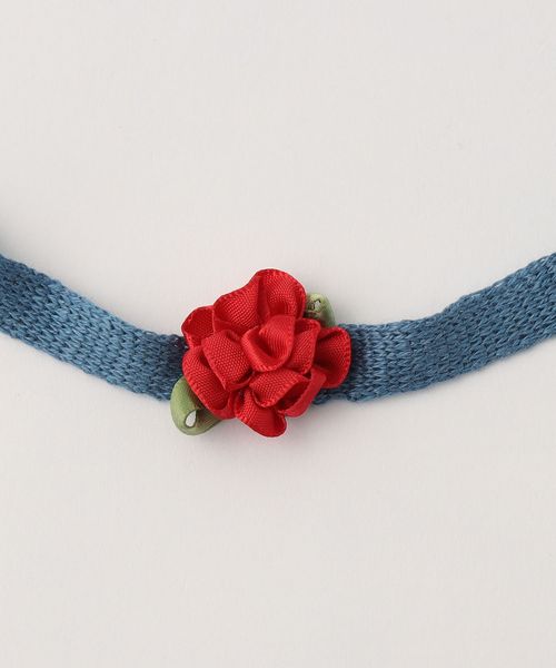 YanYan＞FLOWER MOTIF CHOKER COBALT BLUE/チョーカー