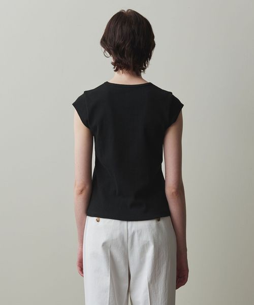 ＜Steven Alan＞パターンメッシュ フレンチスリーブ Tシャツ