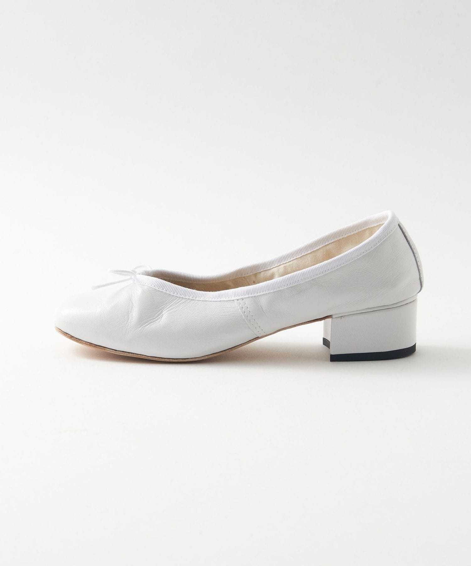 Porselli × Steven Alan＞HEEL BALLET WHITE/バレエシューズ