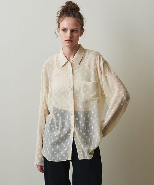 Steven Alan＞Flower Chiffon Shirt