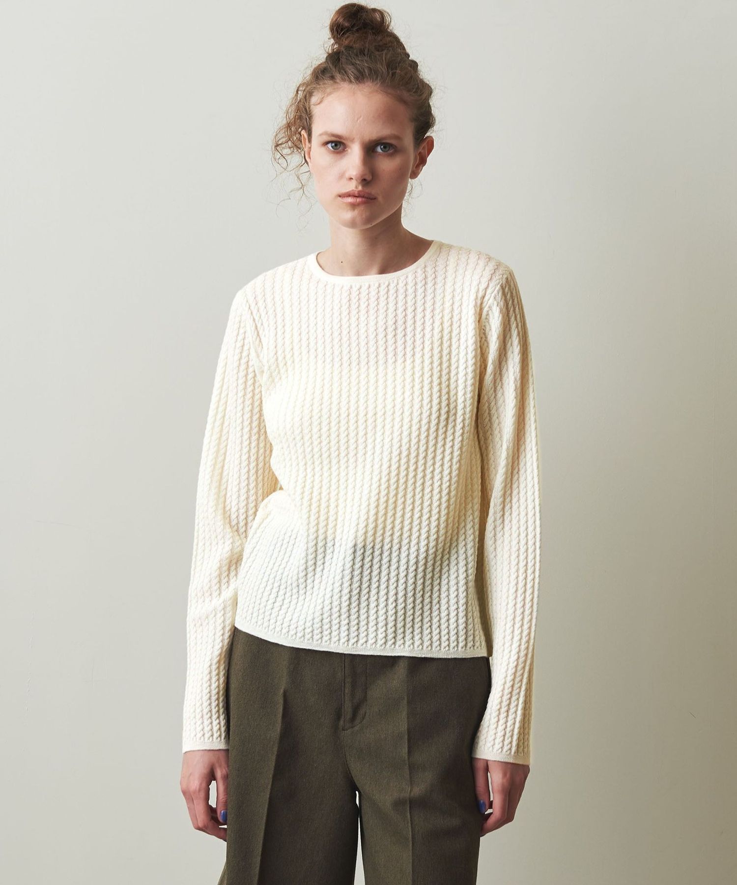 MACPHEE / alan knit crew neck sweater M