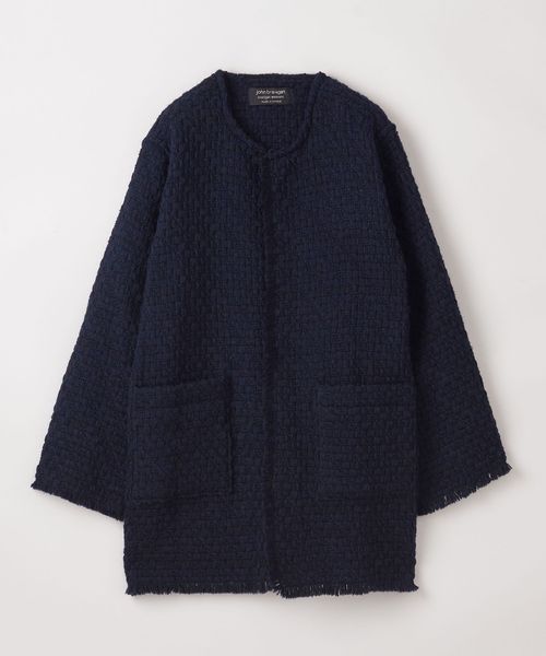 JOHN BRANIGAN × Steven Alan＞NO COLLAR FRINGE JACKET/ジャケット
