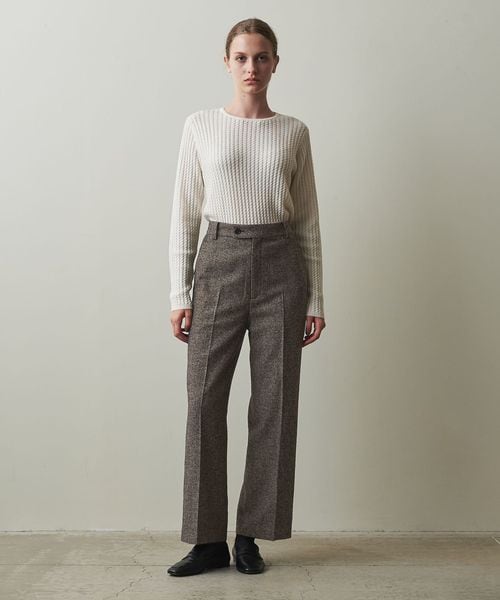 steven alan 未使用　セミフレアネップパンツ Steven Alan＞セミフレア ネップ パンツ