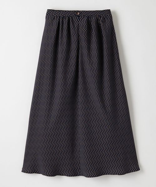 saki3016UNITED ARROWS アートプリントスカート WEB限定』アートフラワープリントギャザースカート[URA6-25C002