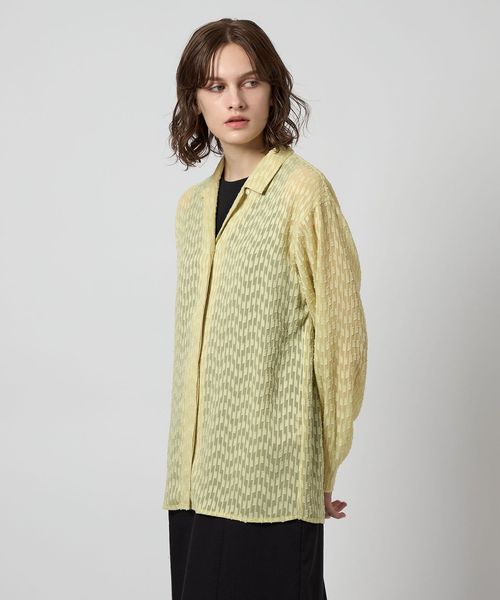 Steven Alan＞シフォン ジャガード シャツ