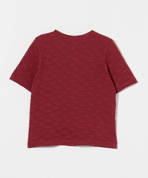 Steven Alan＞シュリンク ジャージー ハーフスリーブ カーディガン