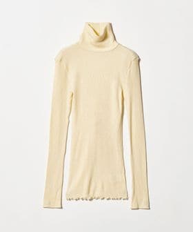 HAKUJI/＜HAKUJI＞WOOL MIX RIB HIGH NECK PULLOVER/カットソー/Tシャツ / カットソー