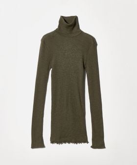 HAKUJI/＜HAKUJI＞WOOL MIX RIB HIGH NECK PULLOVER/カットソー/Tシャツ / カットソー