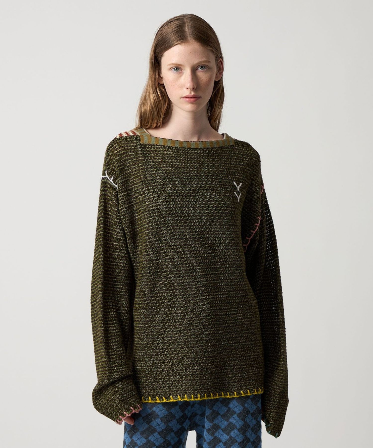 YanYan＞NETTY GUSSET PULLOVER/ニット