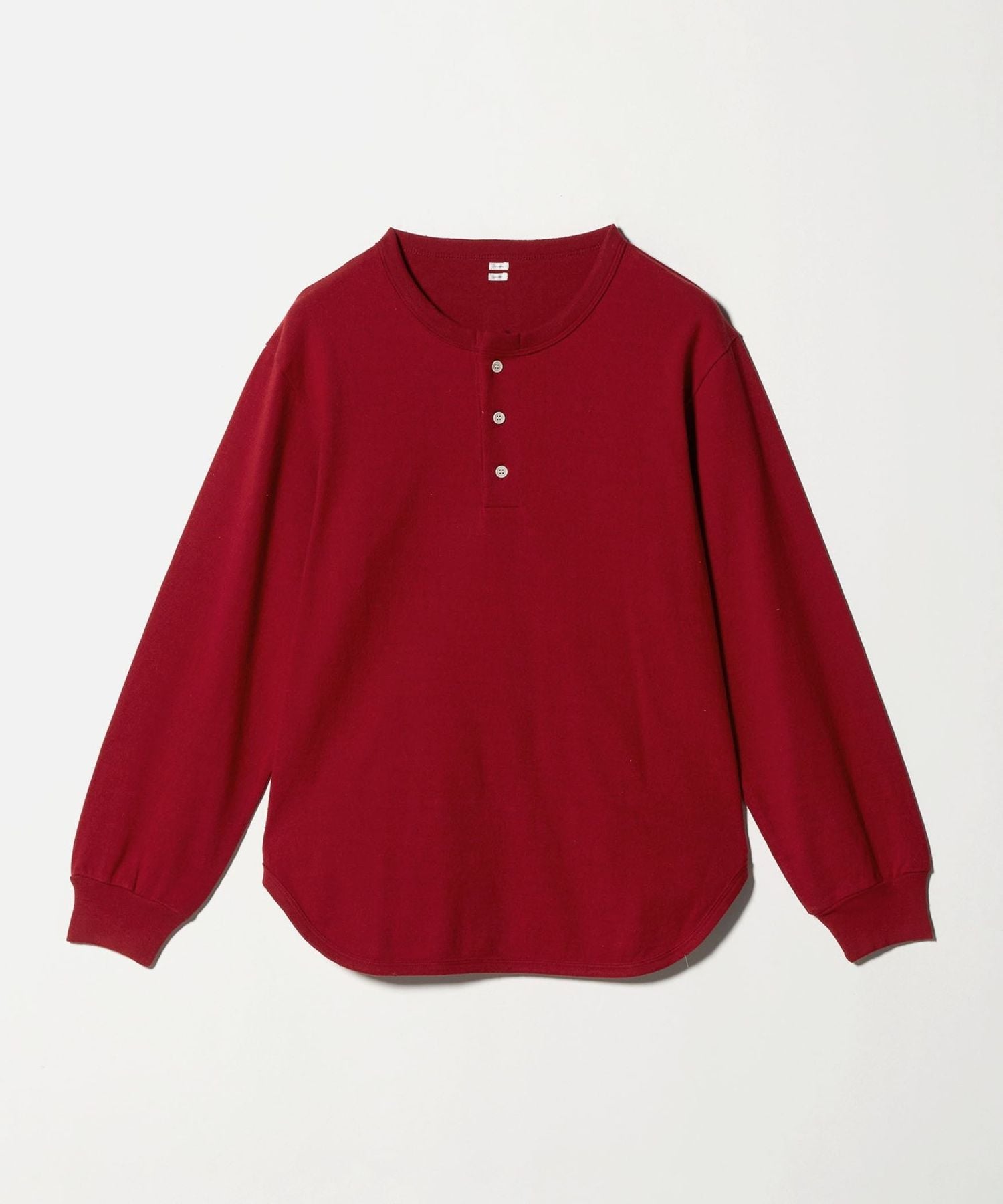 blurhms＞COTTON SILK HENLY NECK PULLOVER/カットソー